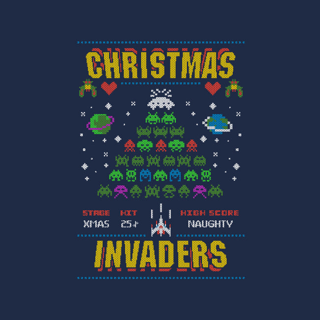 Christmas Invaders-Womens-Basic-Tee-Arinesart