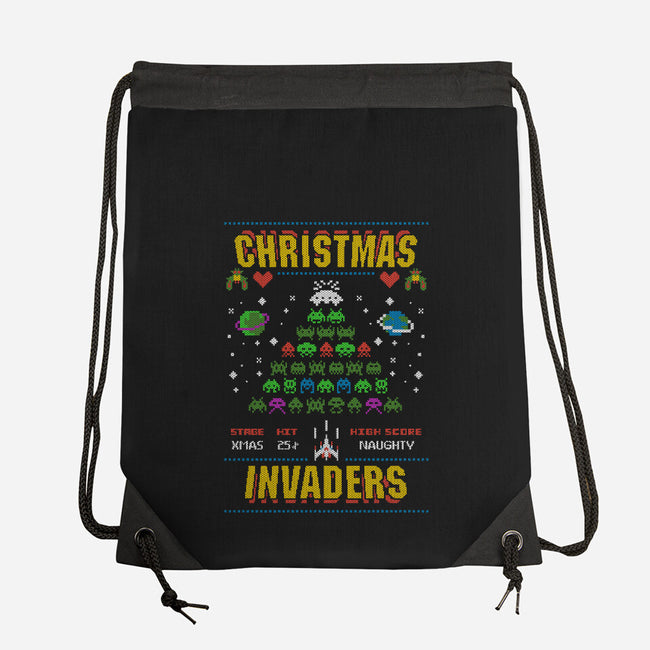 Christmas Invaders-None-Drawstring-Bag-Arinesart