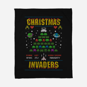 Christmas Invaders-None-Fleece-Blanket-Arinesart