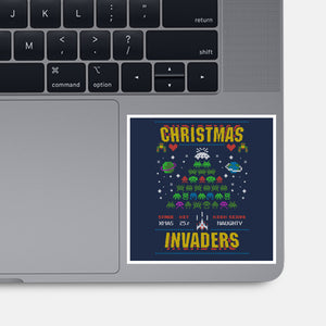 Christmas Invaders-None-Glossy-Sticker-Arinesart