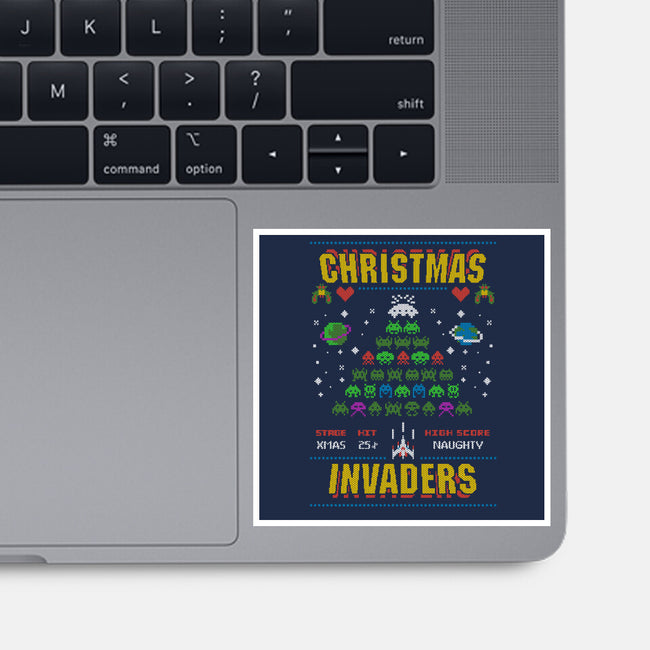 Christmas Invaders-None-Glossy-Sticker-Arinesart