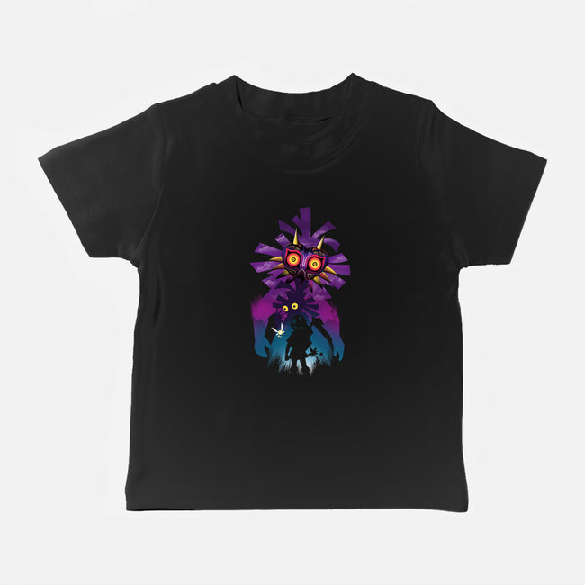 Hero Mask Landscape-Baby-Basic-Tee-dandingeroz