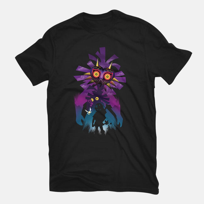 Hero Mask Landscape-Unisex-Basic-Tee-dandingeroz