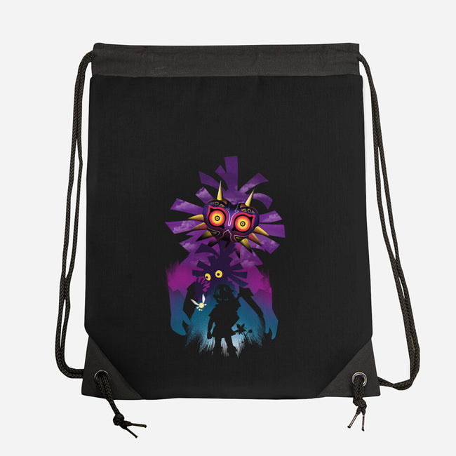 Hero Mask Landscape-None-Drawstring-Bag-dandingeroz
