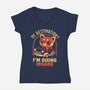 Going Insane-Womens-V-Neck-Tee-eduely