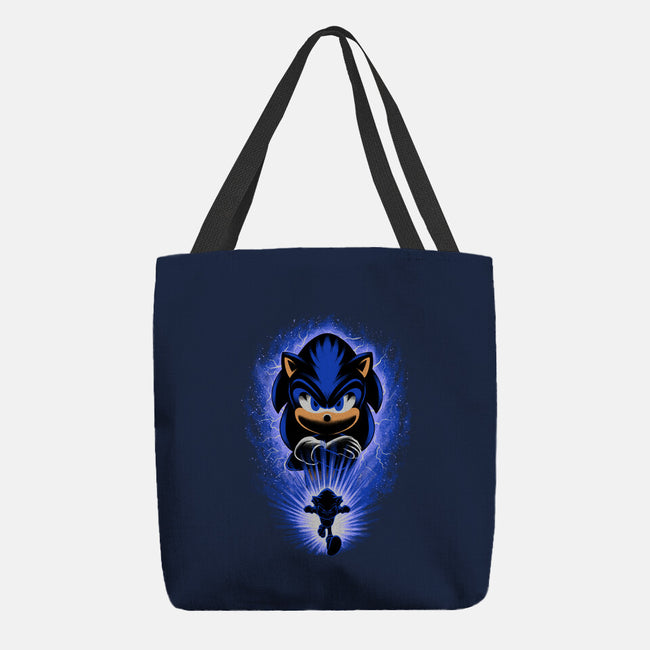 Big Blue Blur-None-Basic Tote-Bag-rmatix