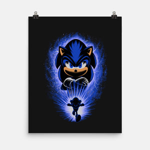 Big Blue Blur-None-Matte-Poster-rmatix