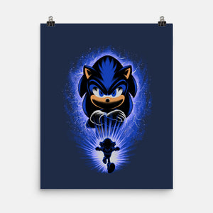 Big Blue Blur-None-Matte-Poster-rmatix