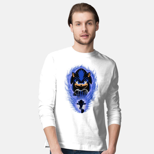 Big Blue Blur-Mens-Long Sleeved-Tee-rmatix