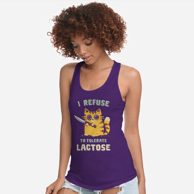 I Refuse To Tolerate Lactose-Womens-Racerback-Tank-kg07