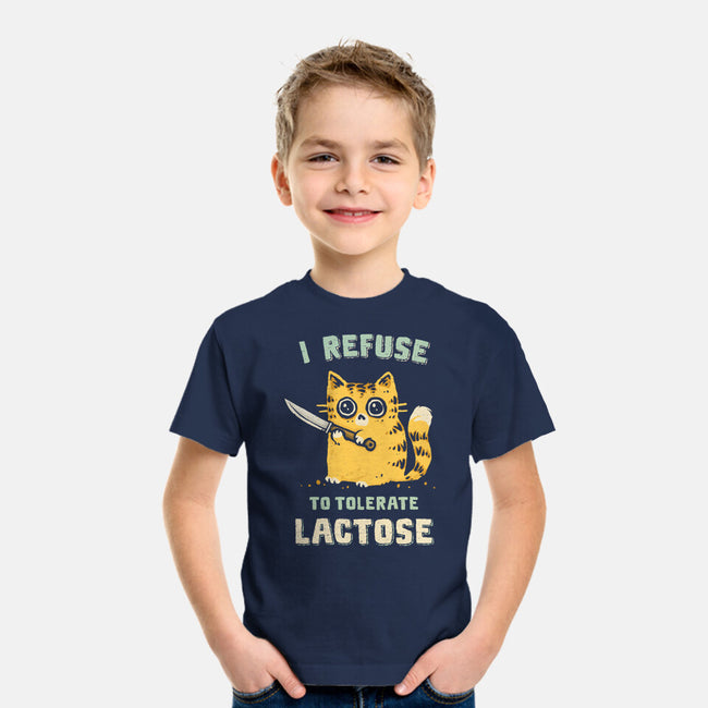 I Refuse To Tolerate Lactose-Youth-Basic-Tee-kg07