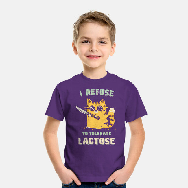 I Refuse To Tolerate Lactose-Youth-Basic-Tee-kg07