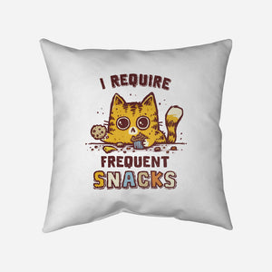 I Require Snacks-None-Removable Cover w Insert-Throw Pillow-kg07