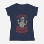 Ray Of Sarcastic Sunshine-Womens-V-Neck-Tee-Arigatees