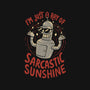 Ray Of Sarcastic Sunshine-Womens-V-Neck-Tee-Arigatees