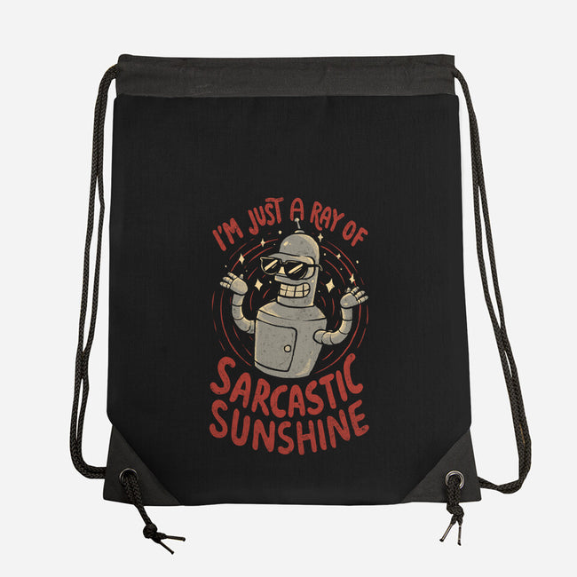 Ray Of Sarcastic Sunshine-None-Drawstring-Bag-Arigatees