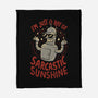 Ray Of Sarcastic Sunshine-None-Fleece-Blanket-Arigatees