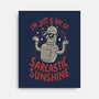 Ray Of Sarcastic Sunshine-None-Stretched-Canvas-Arigatees