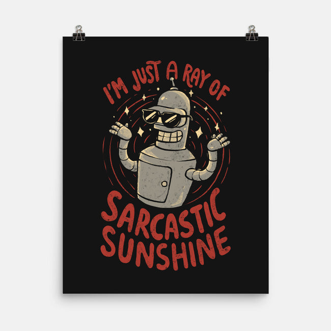 Ray Of Sarcastic Sunshine-None-Matte-Poster-Arigatees