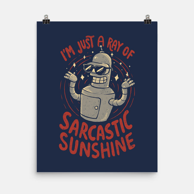 Ray Of Sarcastic Sunshine-None-Matte-Poster-Arigatees