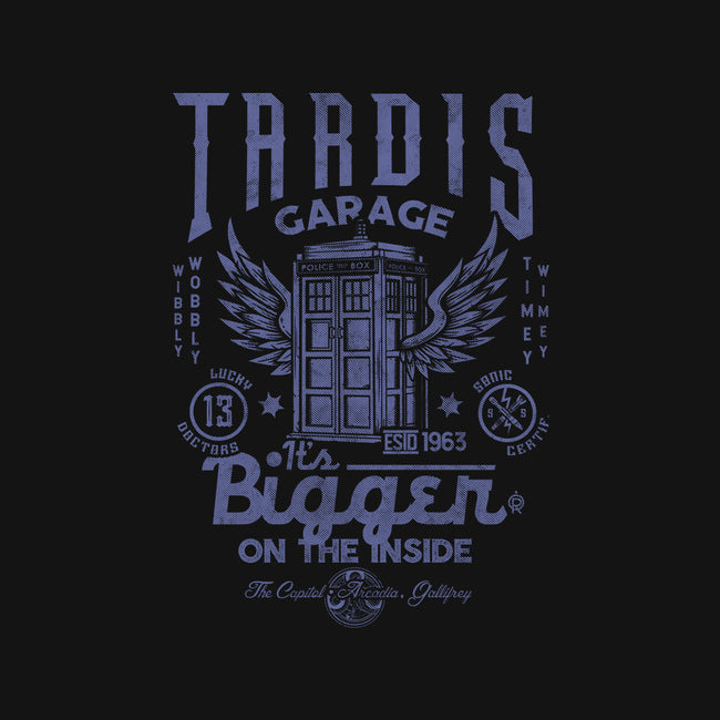 Tardis Garage-Unisex-Pullover-Sweatshirt-Arinesart