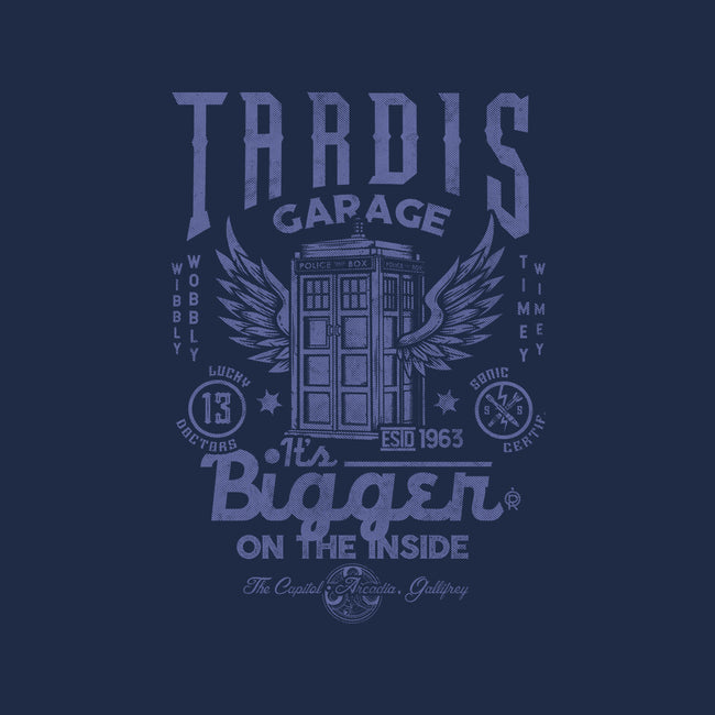 Tardis Garage-Womens-V-Neck-Tee-Arinesart