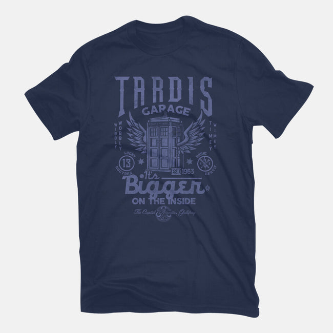 Tardis Garage-Unisex-Basic-Tee-Arinesart