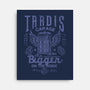 Tardis Garage-None-Stretched-Canvas-Arinesart