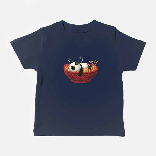 Sleepy Ramen Panda-Baby-Basic-Tee-erion_designs