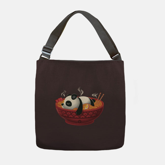 Sleepy Ramen Panda-None-Adjustable Tote-Bag-erion_designs