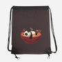 Sleepy Ramen Panda-None-Drawstring-Bag-erion_designs