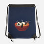 Sleepy Ramen Panda-None-Drawstring-Bag-erion_designs