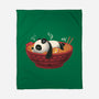 Sleepy Ramen Panda-None-Fleece-Blanket-erion_designs