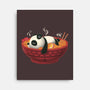 Sleepy Ramen Panda-None-Stretched-Canvas-erion_designs