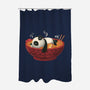 Sleepy Ramen Panda-None-Polyester-Shower Curtain-erion_designs