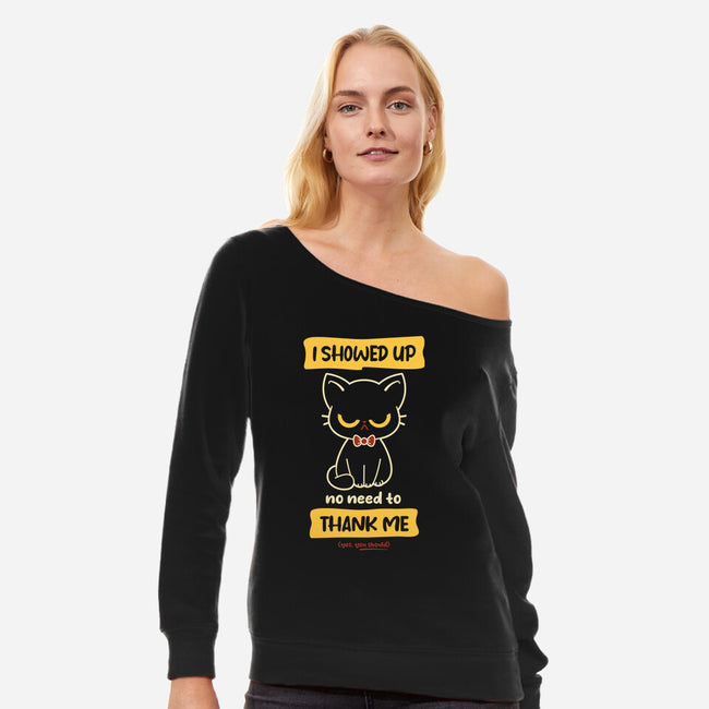 Thank Me-Womens-Off Shoulder-Sweatshirt-retrodivision