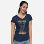 Thank Me-Womens-V-Neck-Tee-retrodivision