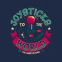 Joysticks To The World-None-Glossy-Sticker-teesgeex