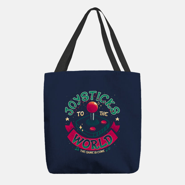 Joysticks To The World-None-Basic Tote-Bag-teesgeex