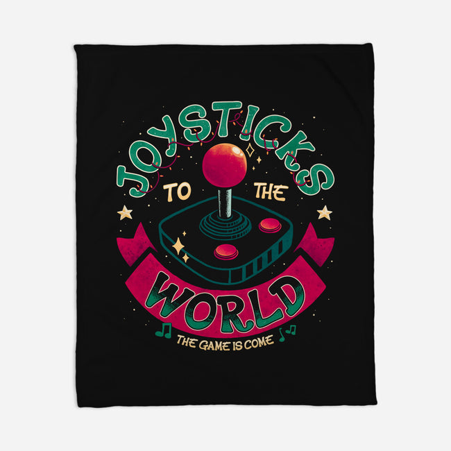 Joysticks To The World-None-Fleece-Blanket-teesgeex