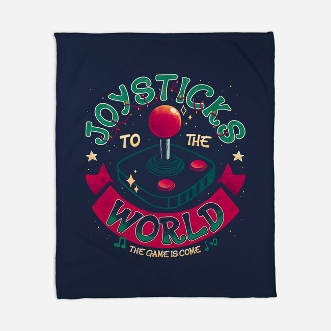 Joysticks To The World-None-Fleece-Blanket-teesgeex