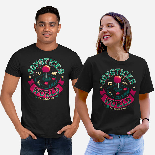 Joysticks To The World-Unisex-Basic-Tee-teesgeex