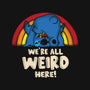 We're All Weird Here-Mens-Basic-Tee-turborat14