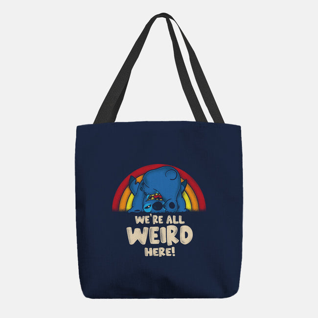 We're All Weird Here-None-Basic Tote-Bag-turborat14