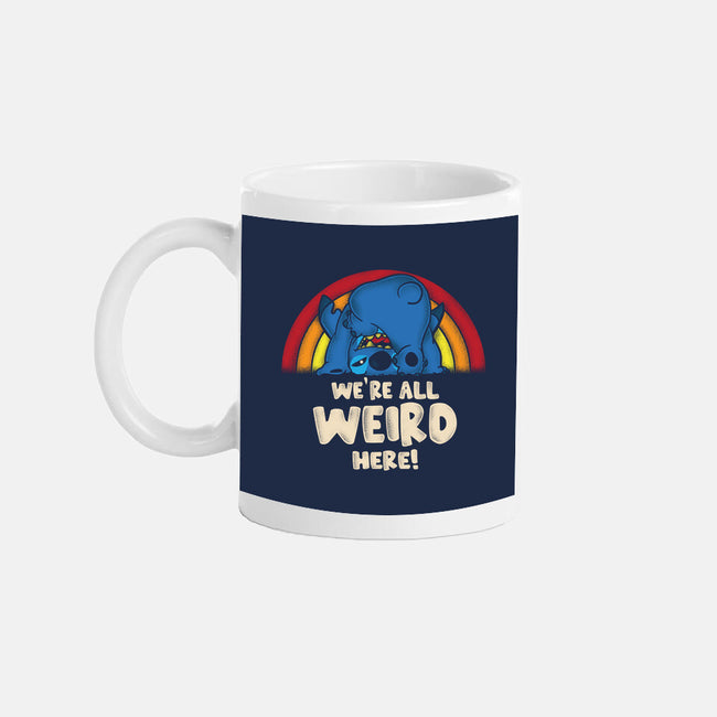 We're All Weird Here-None-Mug-Drinkware-turborat14