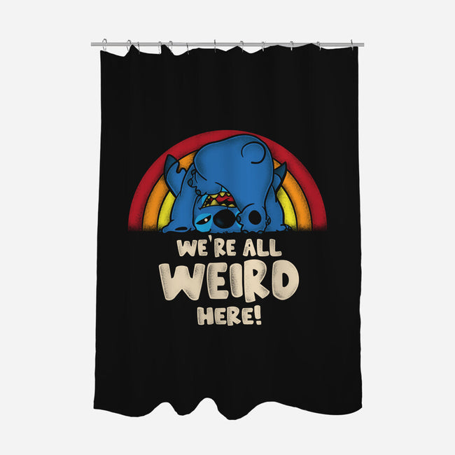 We're All Weird Here-None-Polyester-Shower Curtain-turborat14