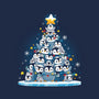 Penguin Christmas Tree-Unisex-Crew Neck-Sweatshirt-Vallina84