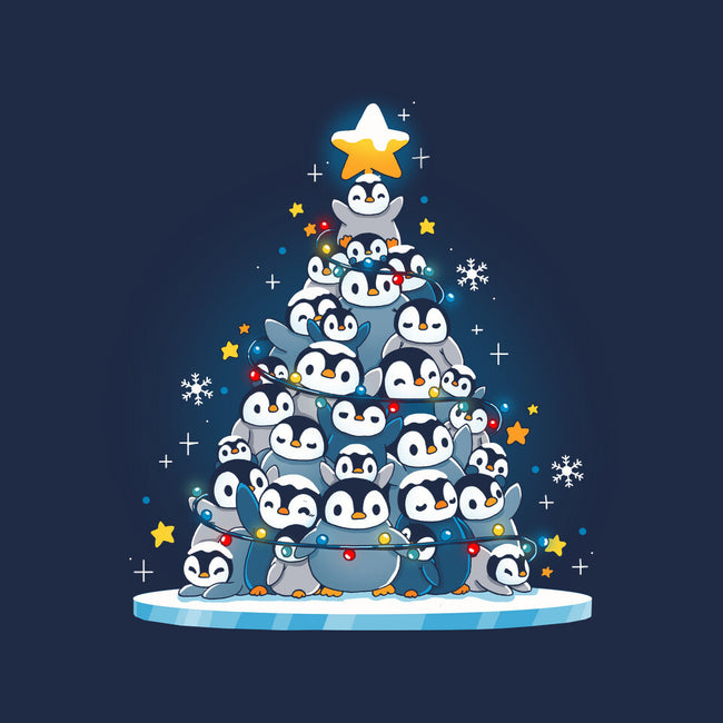 Penguin Christmas Tree-Youth-Basic-Tee-Vallina84