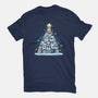 Penguin Christmas Tree-Womens-Basic-Tee-Vallina84