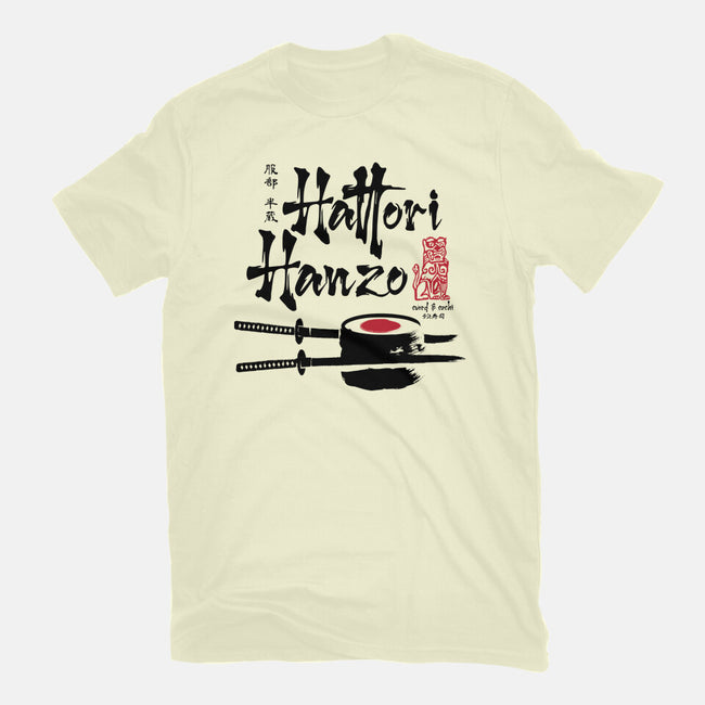 Hattori Hanzo Sword And Sushi-Mens-Basic-Tee-DrMonekers